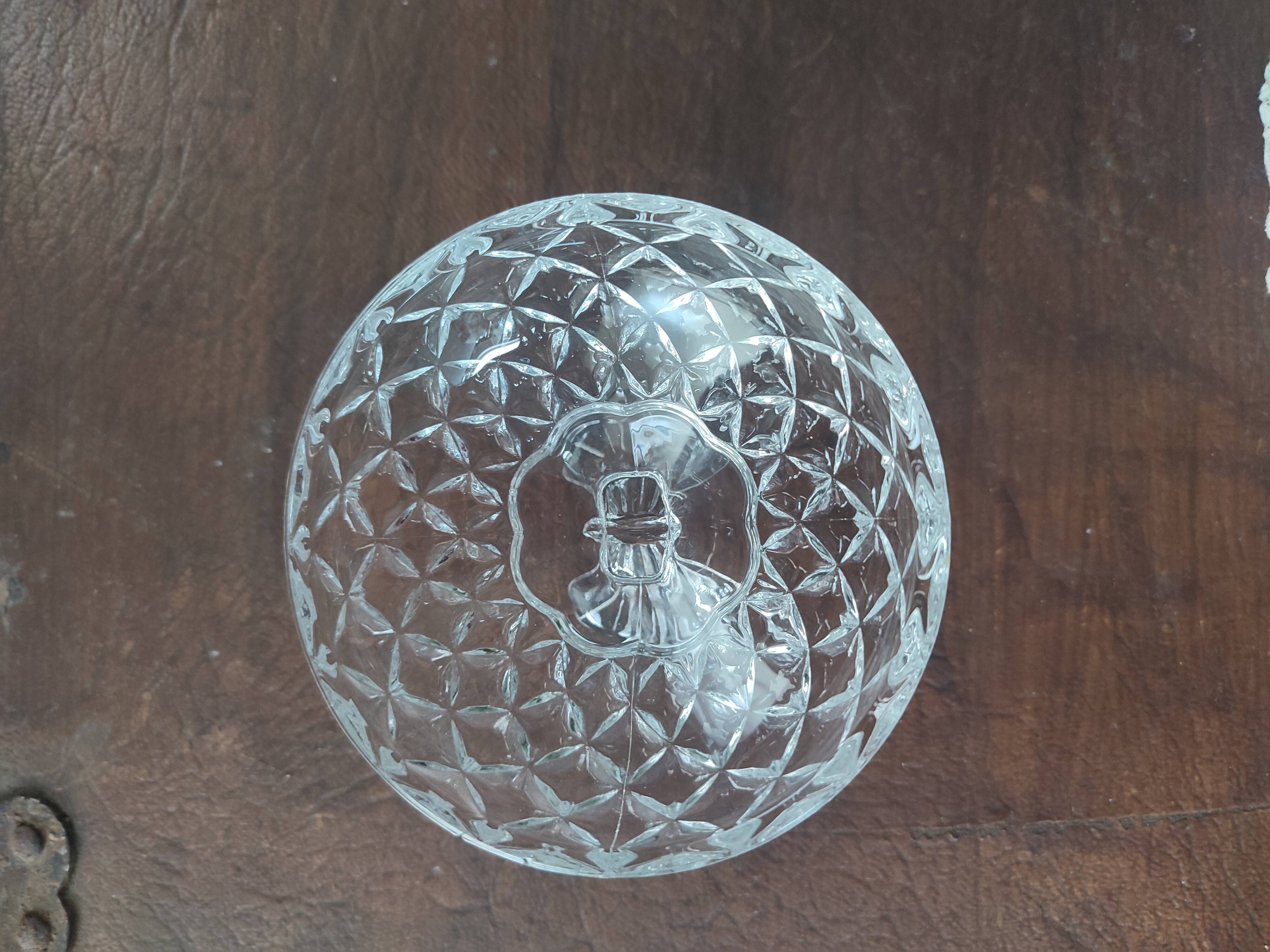 Butterfly crystal glass candy box