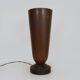 Large Art Deco Basin Lamp 1930 copper and wooden base