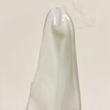 Pair of table lamps calla lily "Franco Luce" murano glass. Italy 1960s.