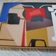 Original coloured abstract signed 100x80cm