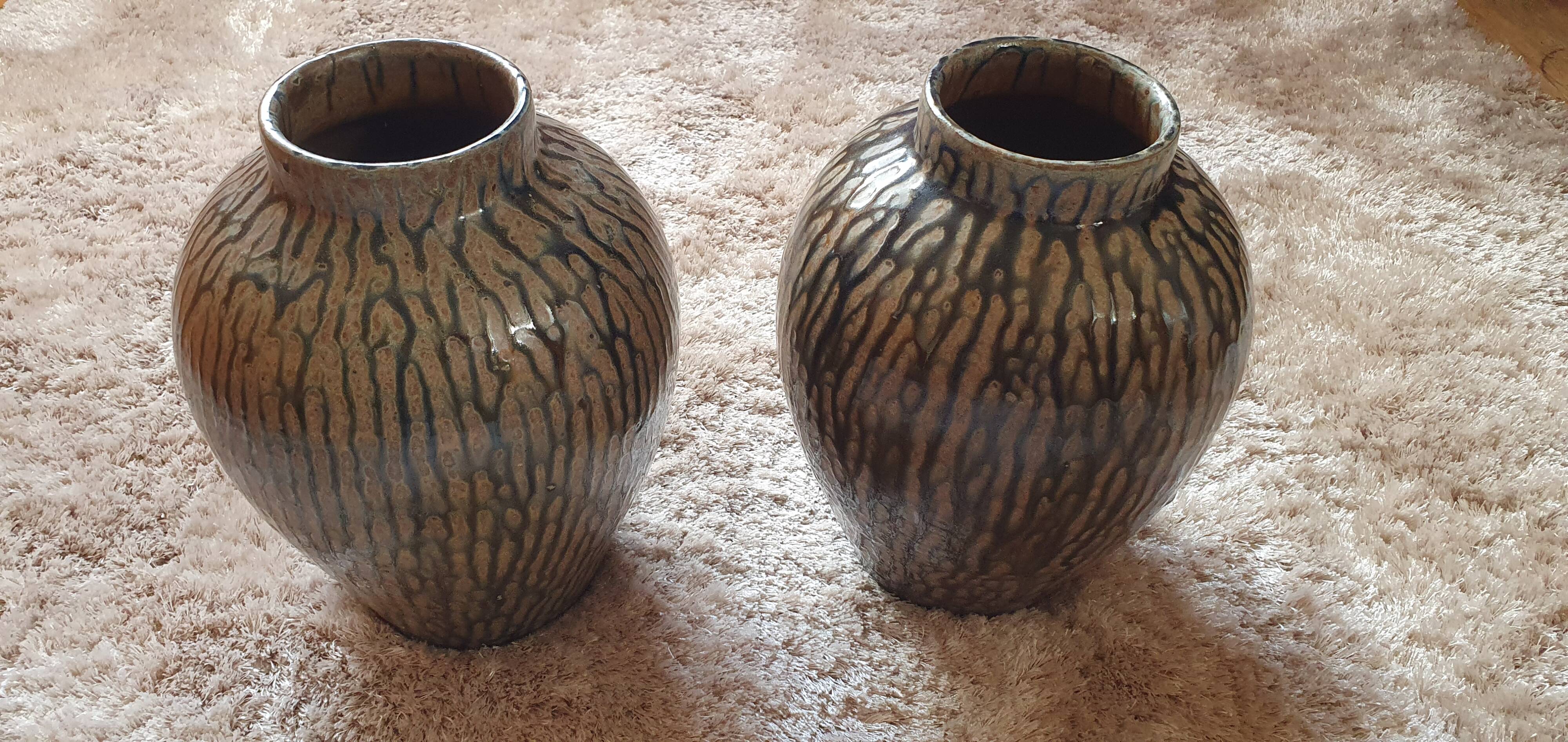 Pair of ceramic vases