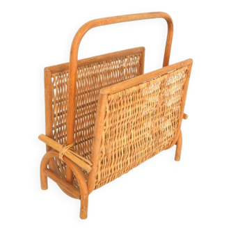 Rattan vinyl holder