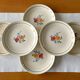 6 old earthenware dessert plates from Saint-Amand (North)