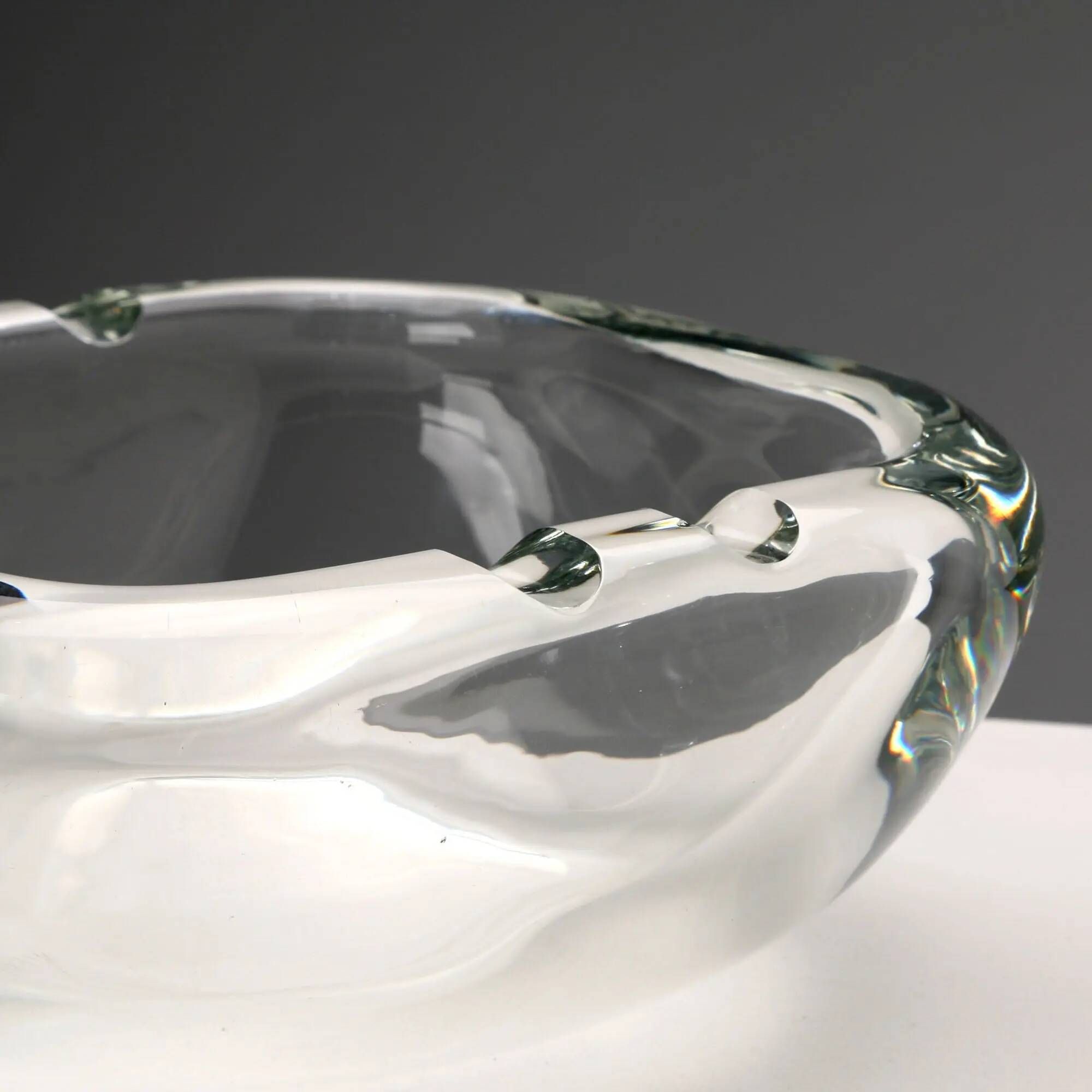 Vintage glass ashtray Barbini, 1980s-1990s