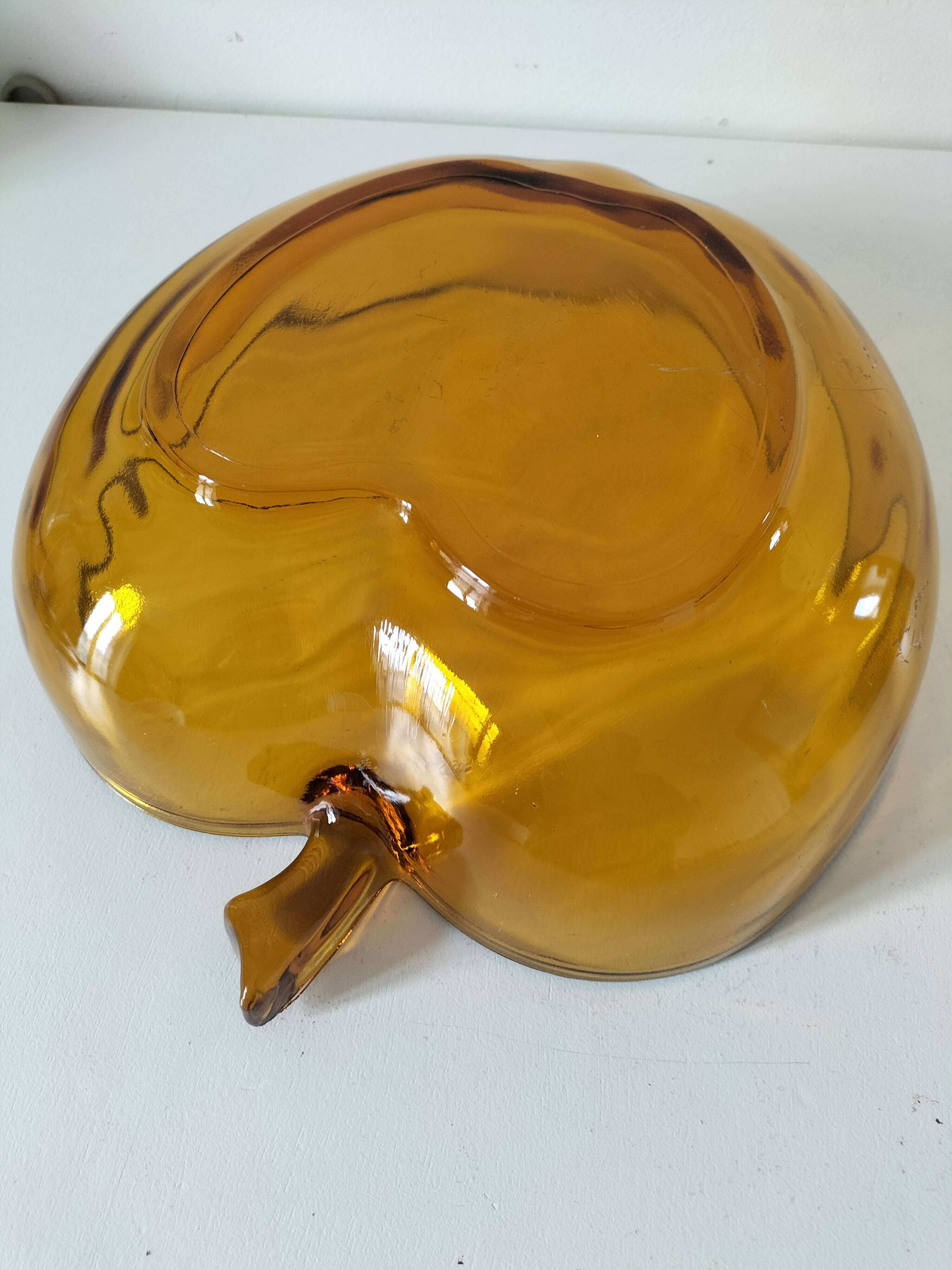 Saladier vintage pomme verre pressé