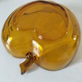 Vintage pressed glass apple salad bowl