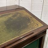 19th century mahogany cardboard box with writing desk