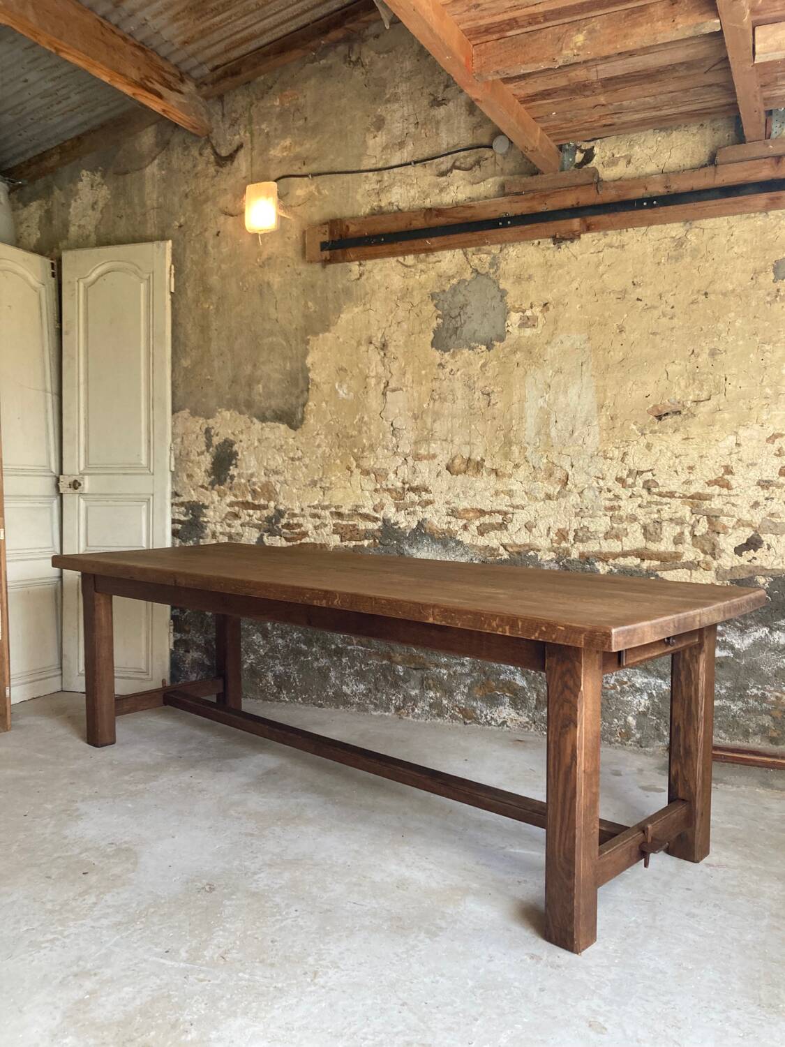 XXL farmhouse table in solid oak