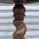 Turned wooden saddle