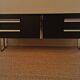Vintage Bauhaus style metal sideboard from the 1970s