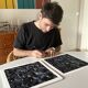 Art print, signed limited edition, Midnight City by the artist A. Alves