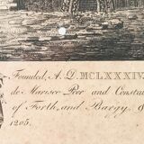 Lithographie ancienne « Ruine de l’Abbaye de Dunbrody »