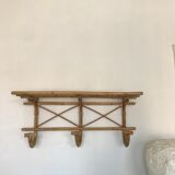 Bamboo coat rack shelf
