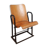 Strapontin vintage en bois et fer N°11