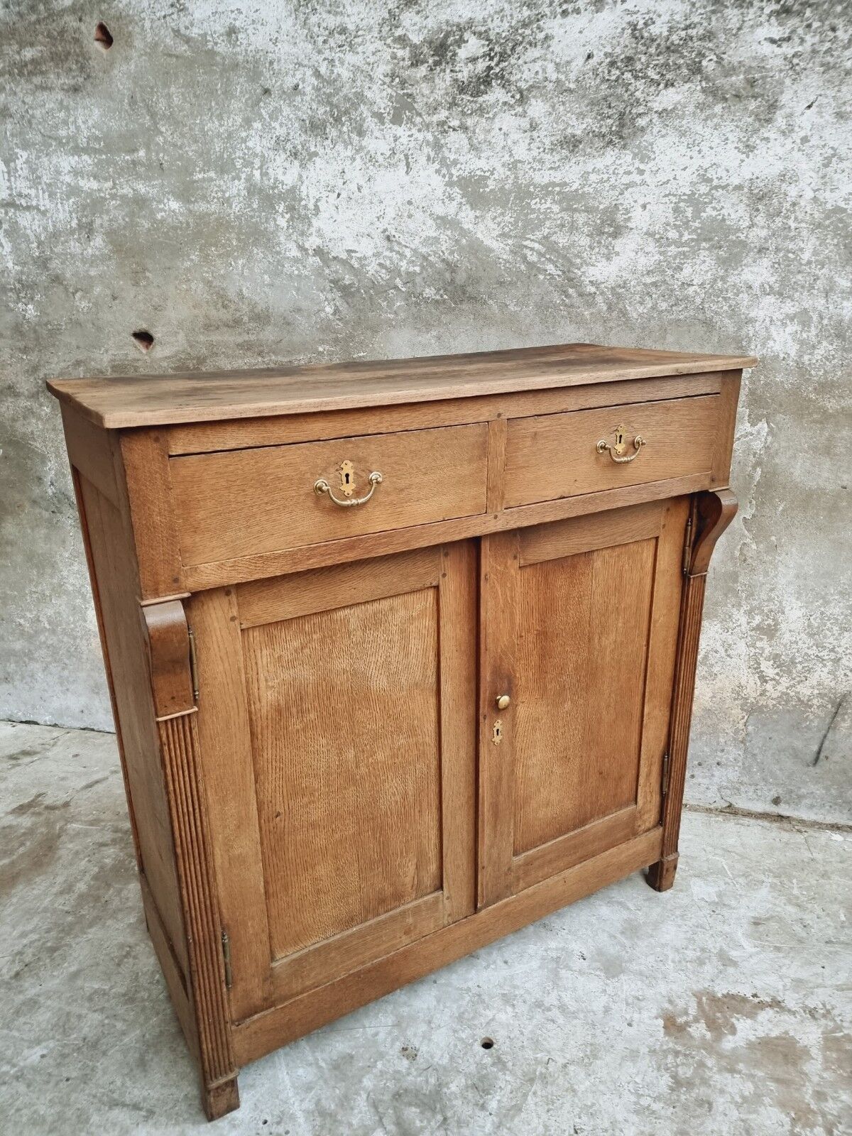 Antique cabinet oak 19th century sideboard