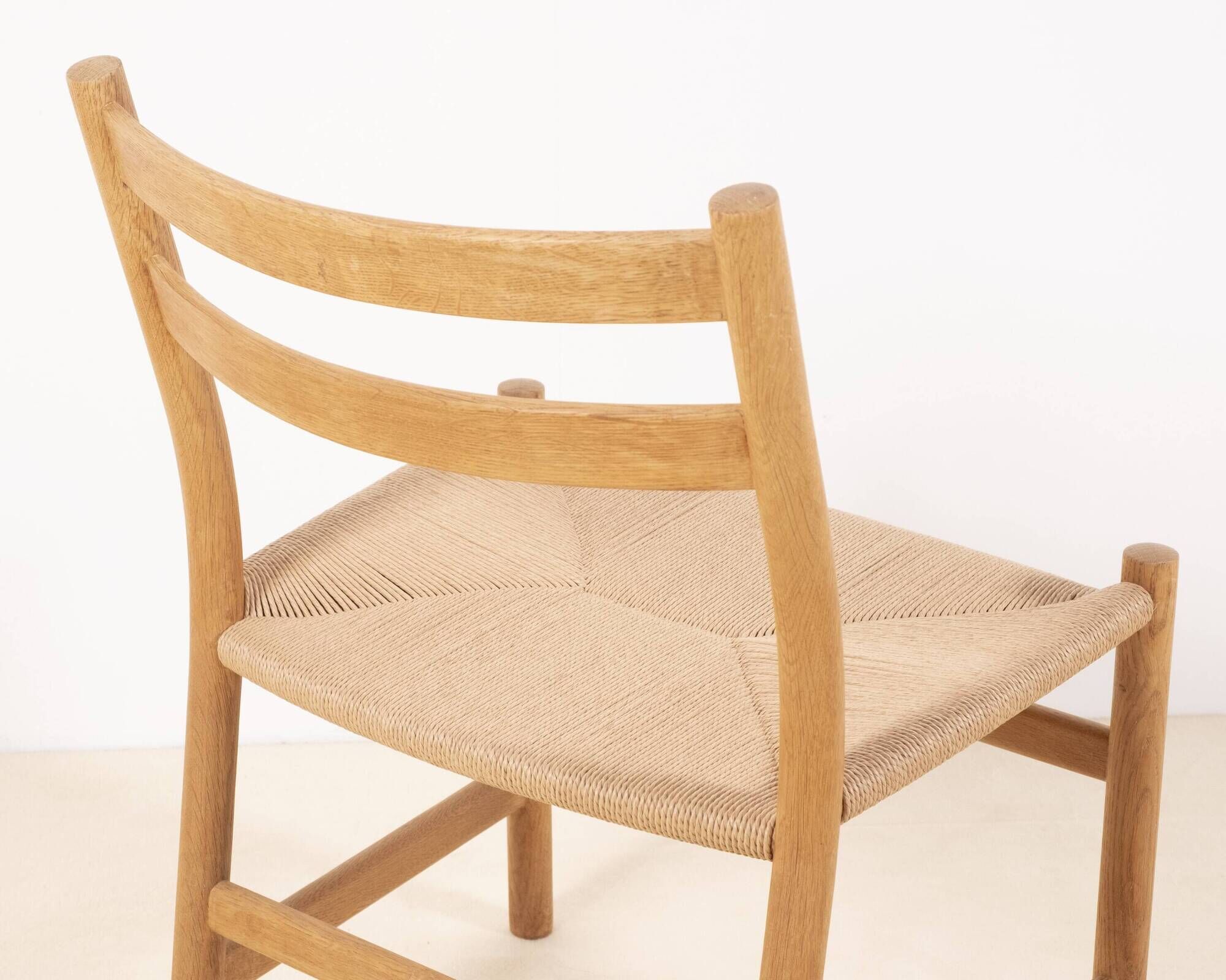 6x Hans J. Wegner CH47 in Soaped Oak, Carl Hansen & Søn 1975