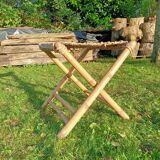 Retro bamboo stool