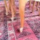 Vintage nesting tables in wood and cane – perfect condition.