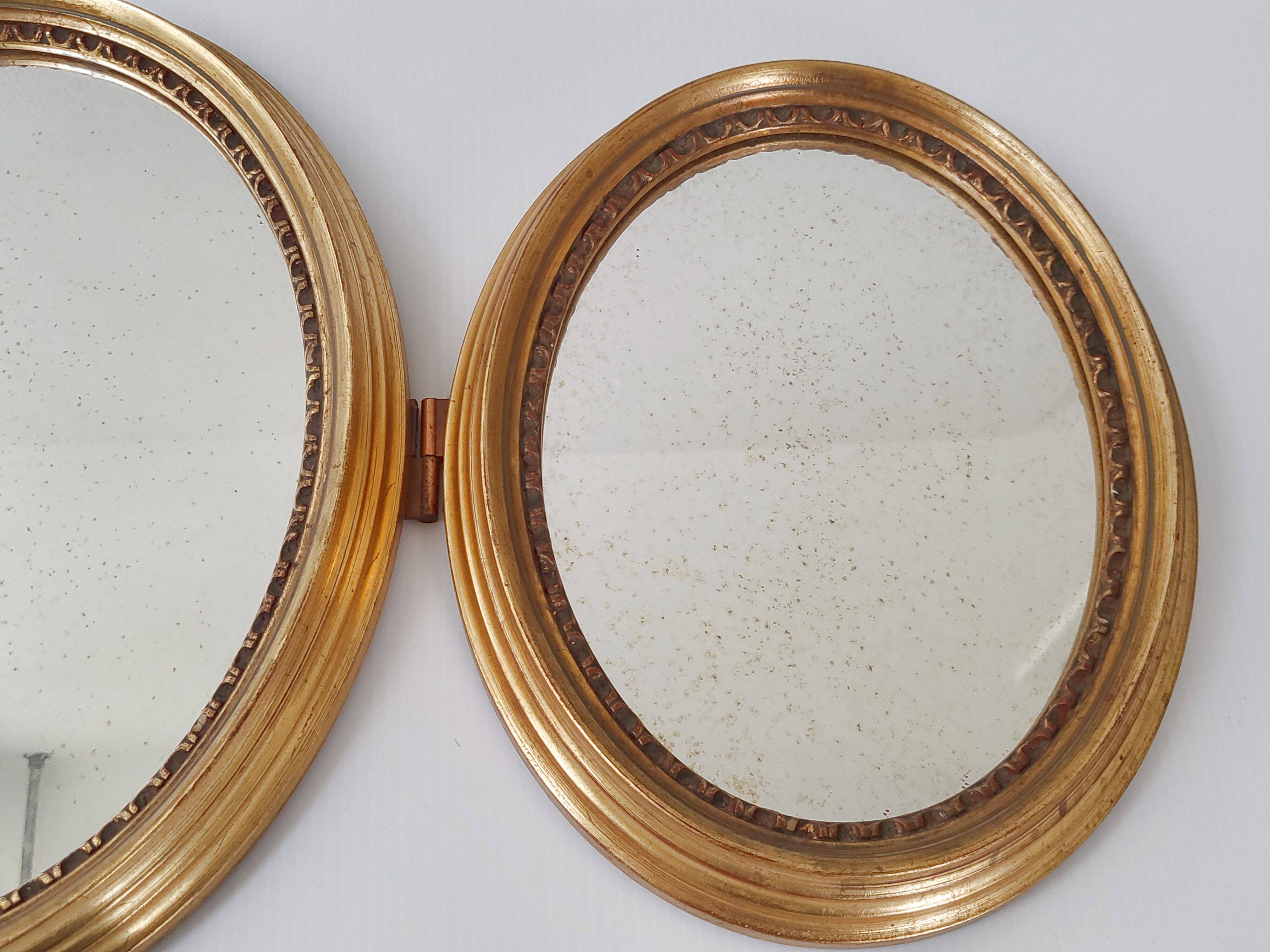 Vintage triptych mirror