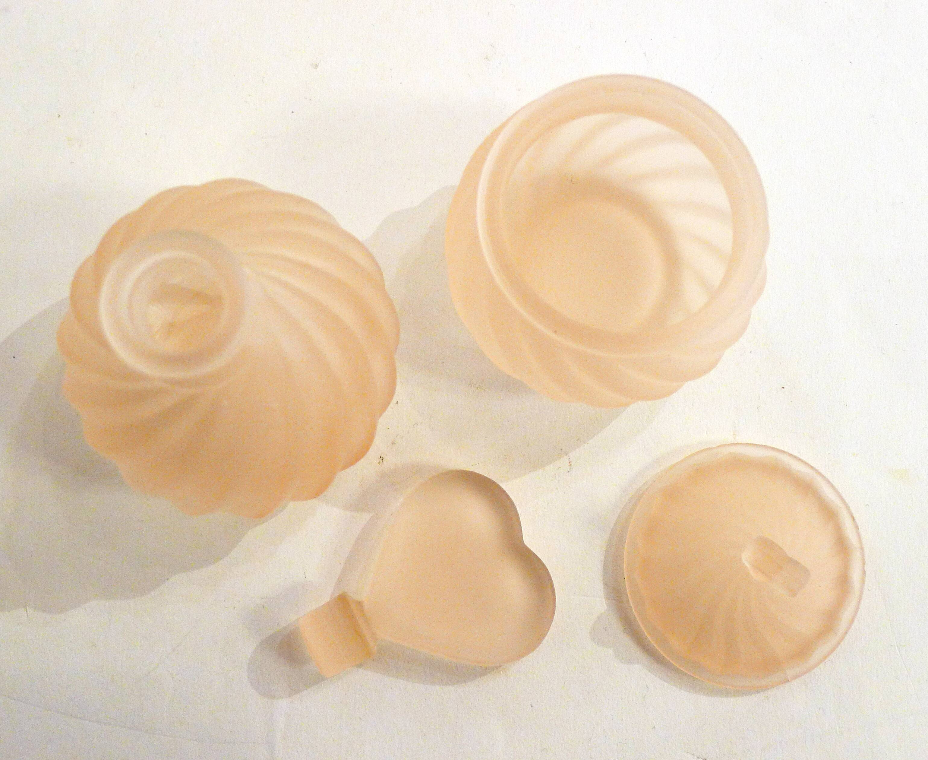 Matte pink toilet set - heart