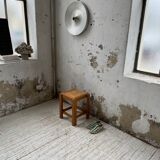 Solid elm stool Maison Regain