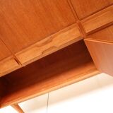 Large vintage teak highboard made in the 60s