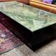 Coffee table with plant motif, 1970