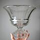 Coupe Médicis en verre cristalin, cristal de Bohême Artunion vintage