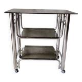 3-tier chrome serving trolley