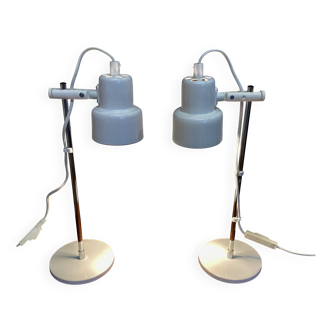 Paire de lampes modulables métal Design scandinave.