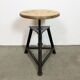 Black Industrial Workshop Swivel Stool, 1960s