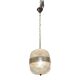 Vintage italian glass light pendant lamps, set of 2