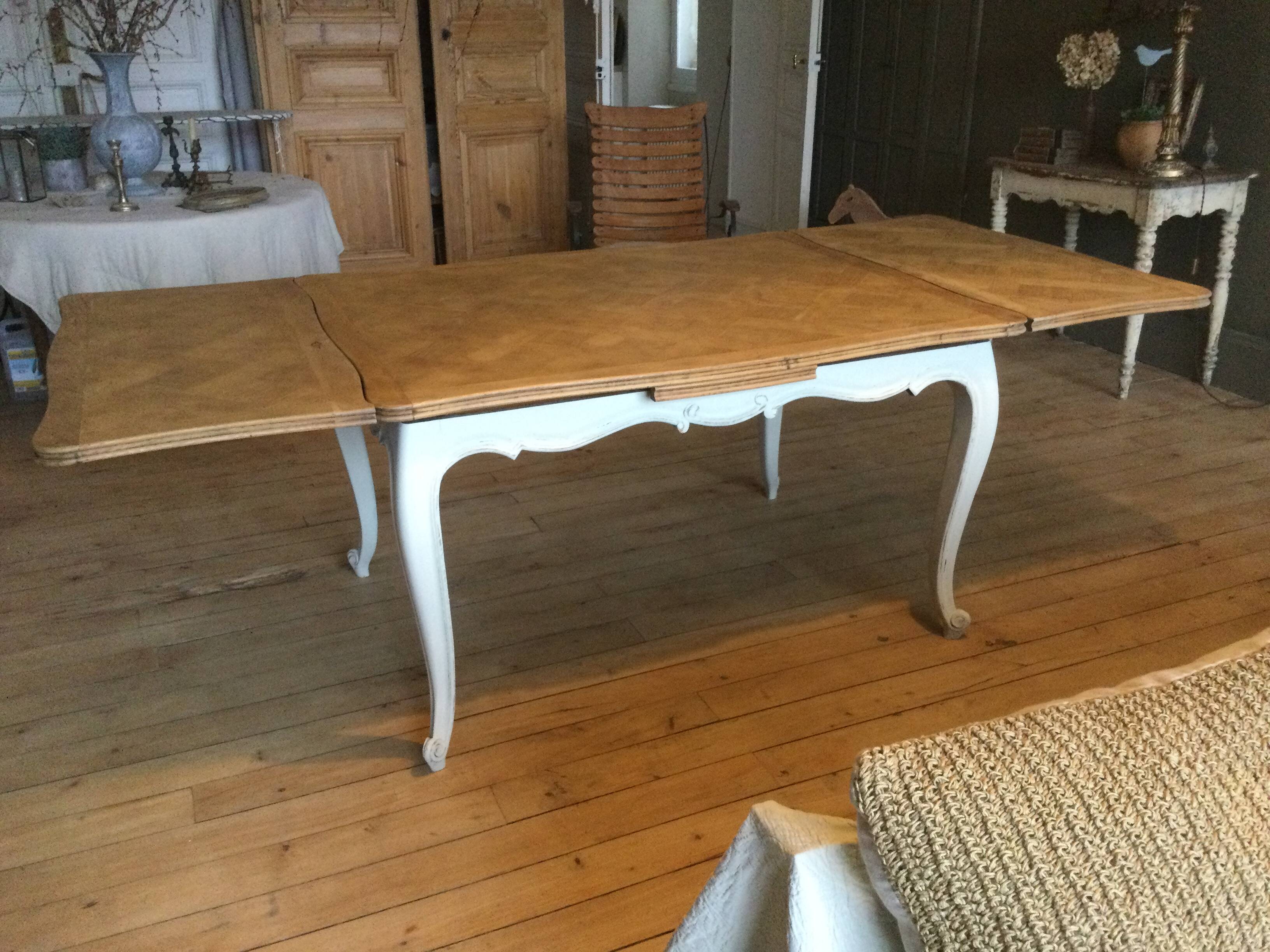 Antique dining table with extensions