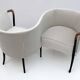 Rare Giorgetti Italian Velvet Conversation Sofa "Progetti", 1980s