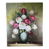 Large flower bouquet painting