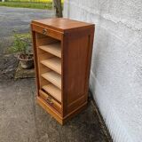 Curtain cabinet, filing cabinet