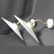 Pair of opaline wall lamps