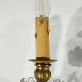 Bronze and Crystal Wall Lights with Pendants, Louis XV style – Late 19th century
