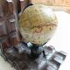 Wooden bookends globe world map