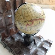 Serre-livres en bois massif globe terrestre mappe monde