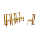 Set of postmodern high-back Italian dining chairs, 1980s