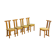 Set of postmodern high-back Italian dining chairs, 1980s