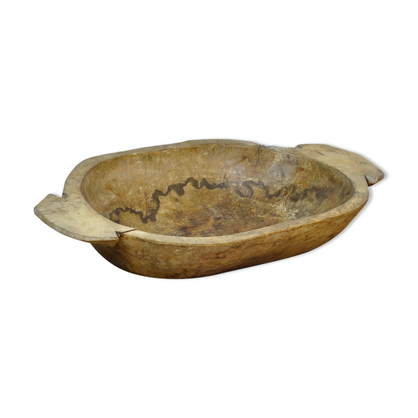Handmade Wooden Dough Bowl, Early 1900s