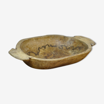 Handmade Wooden Dough Bowl, Early 1900s