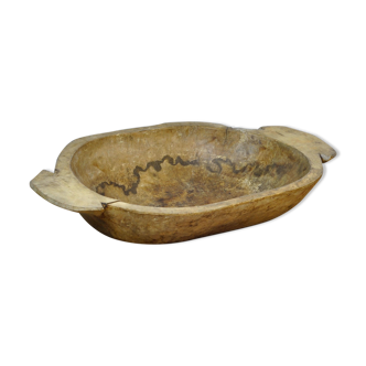 Handmade Wooden Dough Bowl, Early 1900s