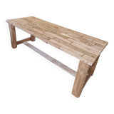 stripped wood coffee table