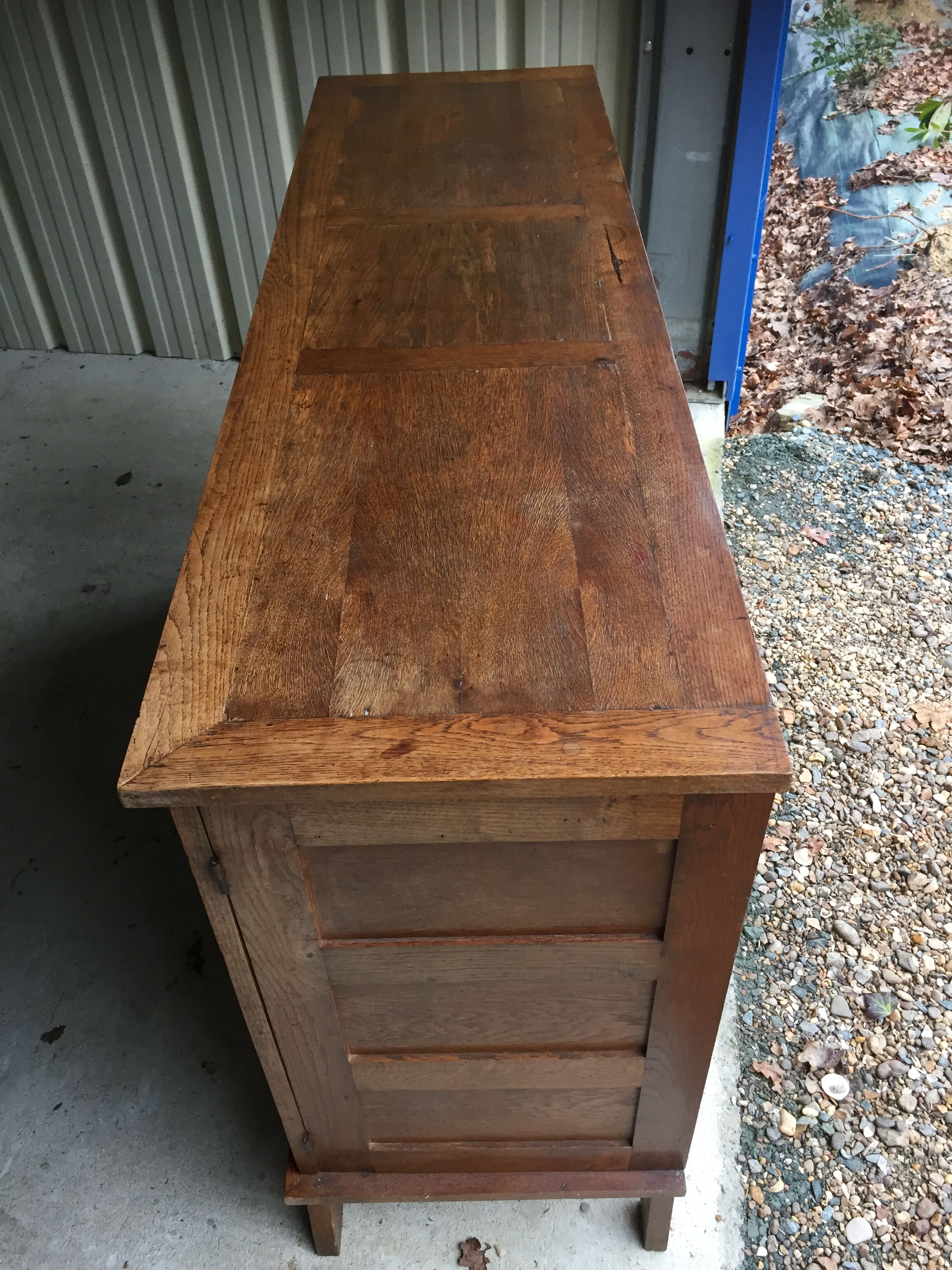 Vintage René Gabriel buffet in oak called disaster victims (reconstruction)