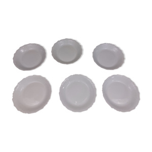 set de 6 assietttes creuses - porcelaine
