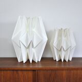 Large Le Klint hand-pleated hanging lamp by Peter Hvidt & Orla Mølgaard-Nielsen
