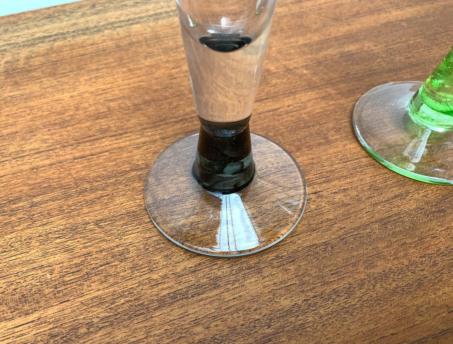 German Champagne Glasses by Regina Kaufmann for Glashagen Hütte, Set of 4